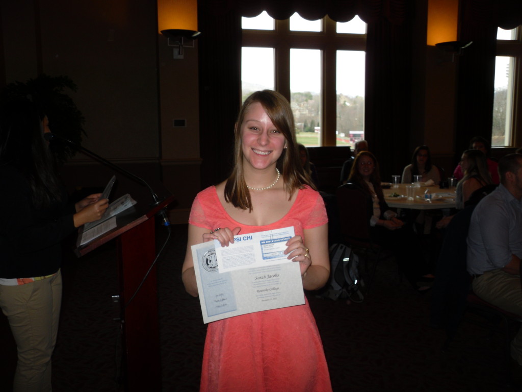 Psi Chi Induction Roanoke College Psychology Department 