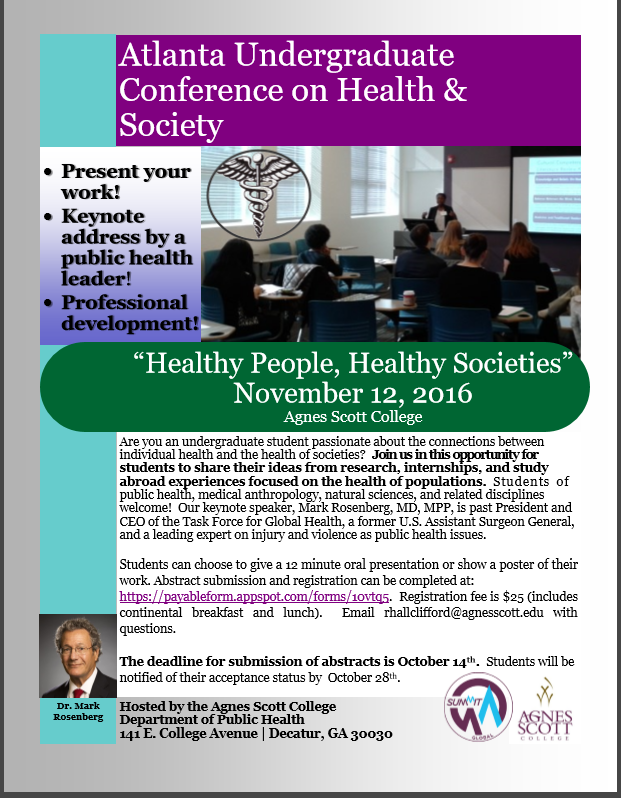 Atlanta Undergraduate Conference on Health & Society Roanoke College